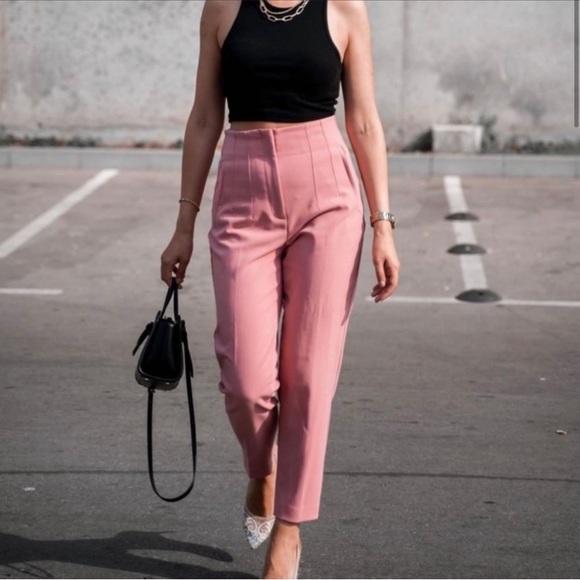 ✨ Zara High Waisted Work Pants SMALL NWT TikTok IG famous!!! RARE ✨ - Picture 4 of 11